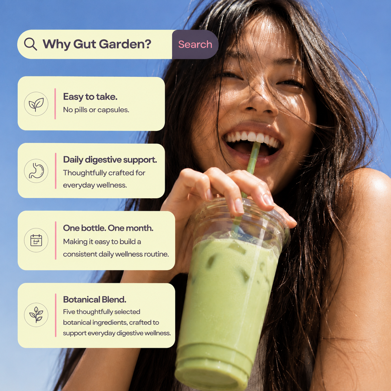 Benefits of Better Organs Gut Garden liquid digestive supplement
